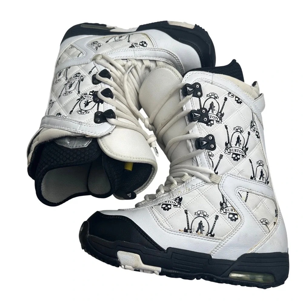 Burton SHAUN WHITE Men's 6 Snowboard Boots White Imprint 3 Y2K Outdoors Winter